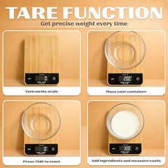 RARECARE Kitchen Weight Machine For Home | Electronic Weighing Machine for Food | Tare Function 1 Year Warranty | Dual Weight Setting | Weighing Scale For Kitchen | Model - Ounce, Black