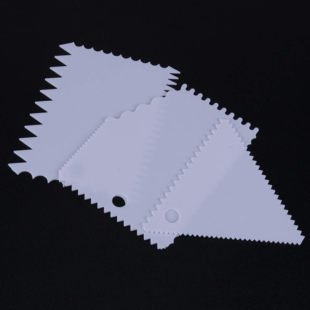 SYGA Set of 3 Cake Smoother Scrapper for Cake Decoration