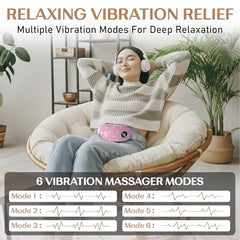 BRONTIX Period Cramp Relief Massager, Cordless Heating Pad