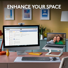 Logitech MK950 Signature Slim Wireless Keyboard and Mouse Combo, Sleek Design, Quiet Typing and Clicking, Switch Across Three Devices, Bluetooth, Multi-OS, Works with Windows and Mac - White