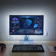 KOPJIPPOM Quiet USB Wired Computer Keyboard, Full Size with White Illuminated LED, Compatible for Windows, Mac OS Desktop, Laptop, PC, Gaming