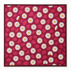 Homerz Premium Bed Server Food Mat Reversible Bed Server, Mattress Protector for Home | Food Mat for Kids, Size 36x36 inch, Double Side use Kitchen, Cupboard, Drawer, Wardrobe (Brown Lotus New)