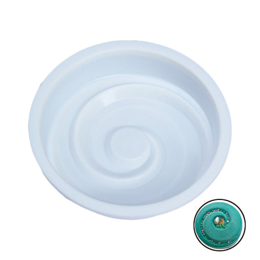 SYGA Silicon Swirl Round Shape Mousse Cake Mold French Dessert Baking Cake Mould White