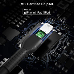 CableCreation Lightning to USB Data Sync Cable [MFi Certified] 0.5 FT