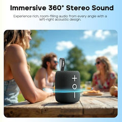 Tribit StormBox Mini+ Portable Bluetooth Speaker, 12W 360° Surround Sound