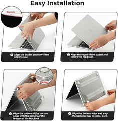 Meyaar Compatible with MacBook Neo Case 13 Inch A3404 with A18 Pro Chip 2026, Transparent Hard Shell Plastic Snap-On Protective Cover (Crystal Clear, for MacBook Neo 13” (A3404))