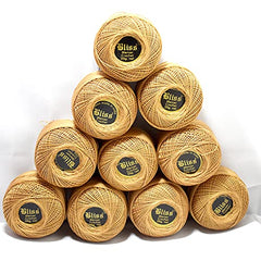 Dhruv Crafts Crochet Cotton Thread Yarn for Cross Stitch, Knitting, Embroidery & Craft Projects, Mercer Crochet Thread Ball, Shade B25 Red, 20 Gram, 0.5 MM Thickness, Sewing & DIY Supplies