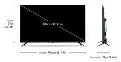 VW 108 cm (43 inches) Nano Sync Series 4K Ultra HD Smart JioTele OS QLED TV VW43JQ1 (Black)