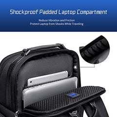 Arctic Hunter Premium Backpack with Shockproof Laptop Compartment 20L Heavy Duty Padded 1680D Polyester Multiple Pockets Smart Organizer Water/Scratch Resistant
