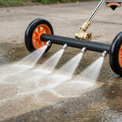 Viparth 16 Inch Dual-Function Undercarriage Pressure Washer | Underbody Car Wash, Bus | with 2 Piece Extension Wand | 4000 PSI | with 4 Spray Nozzle