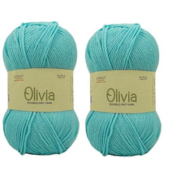 Ganga Acrowools Acrylic Olivia,Double Knit Yarn. Hand Knitting&Crochet Yarn. Oekotex Class 1 Certified. Pack of 2 Balls-100Gms Each. Shade No-Olv012, Maroon