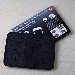 SYGA Cable Organizer Board, Criss-Crossing Grid Travel Gadgets Management Case for Hard Drive/Power Bank/Charging Cords