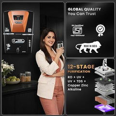 Proven Jupiter RO Water Purifier for Home, 12L | RO+UF+UV with Copper, Zinc & Alkaline, TDS Adjuster, ISI Certified, Borewell & Hard Water.