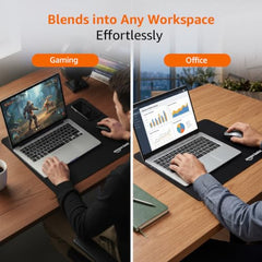 Amazon Basics Large Extended Computer Rectangular Mouse Pad, 16.7 x 35.7 inch, Black