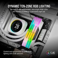 CORSAIR Vengeance RGB DDR5 RAM 48GB (2x24GB) 5200MHz CL38 Intel XMP iCUE Compatible Computer Memory - Black (CMH48GX5M2B5200C38)