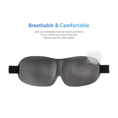 SYGA 3D Sleep Eye Mask Blindfold, Eye Mask Lightweight & Grea for Travel, Shift Work & Meditation, 3D Contoured Night Blindfold Sleep Mark for Men Women (Gray