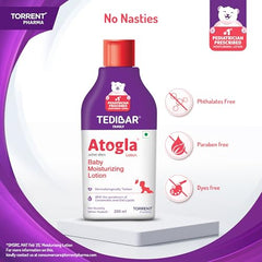 Atogla Baby Lotion 200ml from Tedibar Family | No. 1* Pediatrician prescribed Moisturising Lotion- By Torrent Pharma