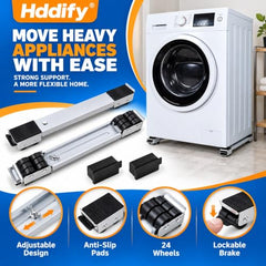 Extendable Roller Base Appliance Washing Machine Dolly Floor Protector | This distinct title prioritizes the functional utility and extendable design to differentiate from existing