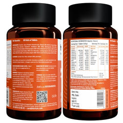 hk vitals Omega 3, 60 Fish Oil Capsules + Multivitamin, 60 Tablets | 1000mg Omega 3 with 180mg EPA and 120mg DHA | For Brain, Heart, and Joints Health