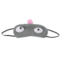 SYGA Cartoon Sleep Eye Mask Adjustable Head Strap Funny Eye Mask for Sleeping_Grey