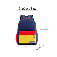 SYGA Kids Schoolbag, Breathable, Waterproof, Customized Logo Backpack For Kindergarten And Elementary School Students (Small Dark Blue)