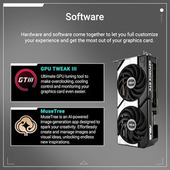 ASUS Dual GeForce RTX 5070 12GB GDDR7 OC Edition Gaming Graphics Card (NVIDIA Blackwell Architecture and DLSS 4, 2.5 Slot Design, SSF, PCIe 5.0, 3X DisplayPort 2.1b, 1x HDMI 2.1b, PRIME-RTX5070-O12G)