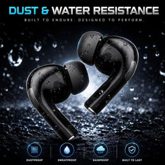Kratos TW02 Ear Buds Wireless with 60H Playtime, Noise Isolation & Clear Calls, Bluetooth Earbuds with Voice Assistant, Ear Buds with Bluetooth V 5.3 & with Type C Fast Charging, IPX5 TWS Earphones