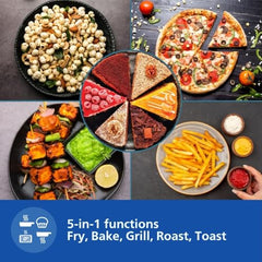 PHILIPS Digital Airfryer HD9252/90, Touch Panel, 4.1L, 100% Food Safe | with RapidAir Technology,with additional 1 Yr Warranty by Philips, 7 Pre-set Menu (Black)