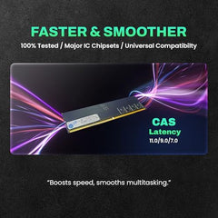 EVM 16GB DDR5 Desktop RAM Memory | 5200MHz | PC5-41600 | Long-DIMM | 288-Pin | CL19 | 1.1V Low Voltage | High Performance | Intel & AMD Compatible | 10 Year Warranty (EVMT16G5200U88P)