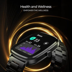 boAt Ultima Regal w/ 2.01”(5.10 cm) Crystal-Clear AMOLED Display, 1000 NITS Brightness,Premium Metal Body, Functional Crown, 100+ Sports Modes, Fitness Smart Watch for Men & Women (Steel Black)