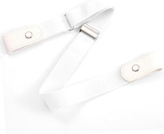 SYGA Jeans Belt Elastic Women's Punch-Free Decoration buckle Style Lazy Belt