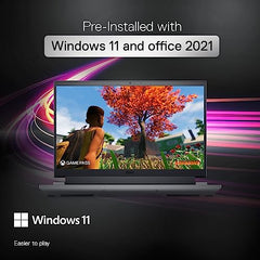 Dell Gaming G15-5530, Intel Core i5 13th Gen-13450HX, NVIDIA GeForce RTX 3050-6GB, 16GB RAM, 512GB SSD, FHD 250nits 15.6"/39.62cm, 120Hz, Windows11, MSOffice 2021,Dark Shadow Gray,2.65Kg Gaming Laptop