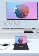 Tobo HDMI KVM Extender Cat5e/6 Rj45 60M USB HDMI KVM Switch Extension Sharing USB Mouse Keyboard Loop IR Compatible with PS-3 PS-4 X-box PC TV-TD-553H.