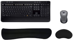 SYGA Keyboard Wrist Rest Pad Leather Mouse Keyboard Wrist Rest Support Pad Set with Comfortable Memory Foam Padding Non-Slip Rubber Base and Ergonomic Design for PC Computer Laptop