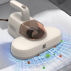 NexLev Mattress, Sofa & Carpet Vacuum Cleaner|For Dust Mites, Allergens & Pet Hair|4 Step Cleansing with Double Beat, UV Light, Dehumidification & Vacuum|HEPA captures 99.99% Dust|MR-01| 600 W| Beige