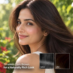 Biotique Herbcolor Conditioning Hair Colour l Ammonia Free Hair Color l 9 Organic Herbal Extracts l Natural and Healthy Shine l 50g + 110ml| Natural Black 1N (Pack of 1)