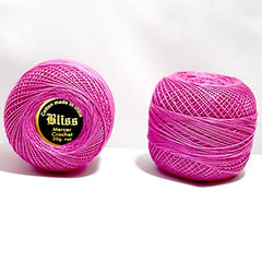 Dhruv Crafts Crochet Cotton Thread Yarn for Cross Stitch, Knitting, Embroidery & Craft Projects, Mercer Crochet Thread Ball, Shade B25 Red, 20 Gram, 0.5 MM Thickness, Sewing & DIY Supplies