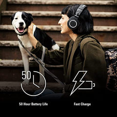 Audio-Technica ATH-M50xBT2 Bluetooth Wireless Over Ear Headphones with Dual mic, 45MM Large-Aperture Drivers, 50-Hour Battery Life, USB-C Fast Charging, Studio Sound, Dual Pairing- Black