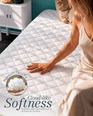 Utopia Bedding Waterproof Mattress Protector, Cotton Terry Fabric, King Size, Brown, Breathable & Elastic Fitted