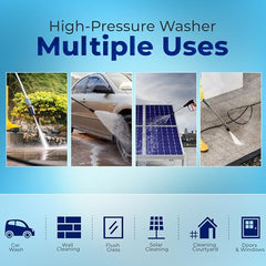 Woscher AquaWash+ Car Washer, Adjustable High Pressure Gun, Washing Pump for Car, Bike and Home Use Cleaning, 18 Months Warranty, 2200 Watts, 160 Bars