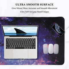 Seagull flight of fashion Large Extended Mouse Pad XXL with Non-Slip Rubber Base, Stitched Edge Mouse Mat for Laptop, Computer & Desk - 60 x 30 x 0.2 cm - World Map