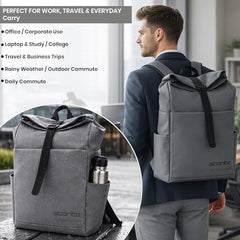 Storite Premium 15.6 Inch Laptop Backpack for Men & Women (Grey)