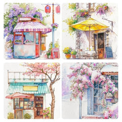 CRAFTMATE Pocket Watercolor Painting Book | Paint with Water Coloring Books for Teens and Adults | Travel Arts and Crafts Kit for Kids and Adults