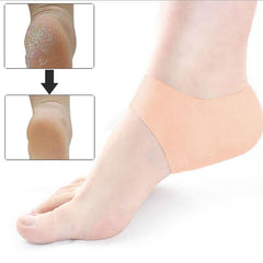 SYGA Set of 2 Heel Foot Protector,Plantar Fasciitis Foot Arch Support Ankle Pain Relief Socks_White