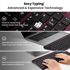 cimetech Mini Wireless Keyboard and Mouse, 2.4G Portable Slim Keyboard and Mouse Set with 12 Multimedia Shortcuts for Computer, PC, Laptop, Tablet, Desktop, Android SmartTV (Grey)
