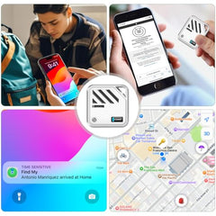 Verilux Air Item Finder Bluetooth Tracker Compatible with Find My, White