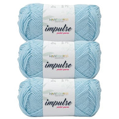 WOAFASHIONS - World of Arts Impulse Hand Knitting & Crochet Yarn, Premium Acrylic, 4 : Medium (Anchor Grey) (100gms / 3.5oz / 200mtr / 218yds)