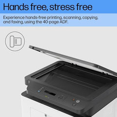 HP Laser MFP 1188w, Wireless, Print, Copy, Scan, Ethernet, Hi-Speed USB 2.0, Up to 21 ppm, 150-sheet Input Tray, 100-sheet Output Tray, 10,000-page Duty Cycle, 1-Year Warranty, Black and White