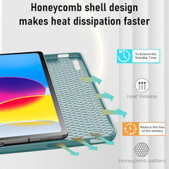 Robustrion Cover for iPad 11th Generation (A16) / 10th Gen Cover Case with [Right Side Pencil Holder] [Auto Sleep Wake] [Soft Back] (2022/2025), Case for iPad 11th 11"/ 10th 10.9" - Yellow