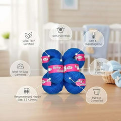 M.G ENTERPRISE MG Baby MelonKnitting Wool 200 Wool Thread for Crochet & DIY Craft Projects